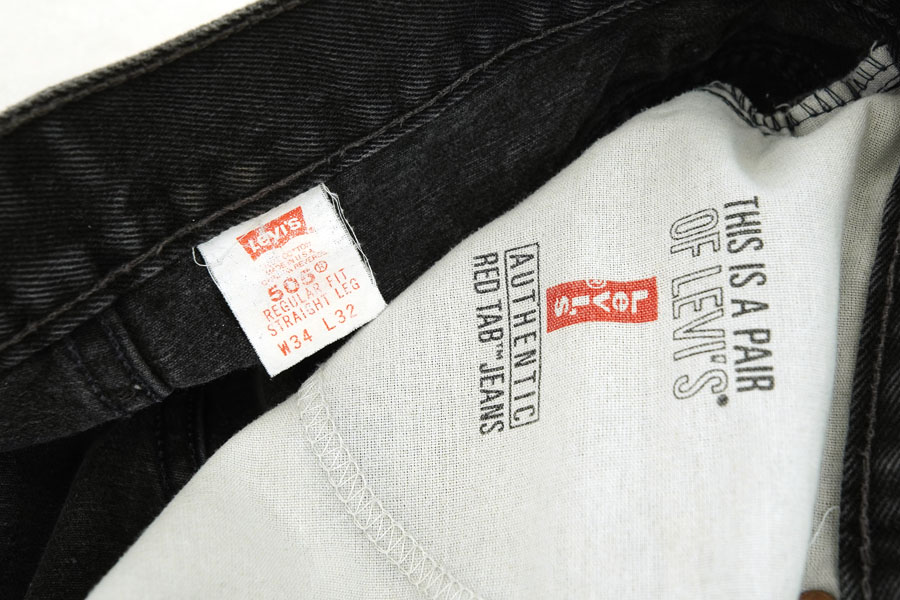 90's Levi's 505 ブラック デニムパンツ 表記(34x32) USA製