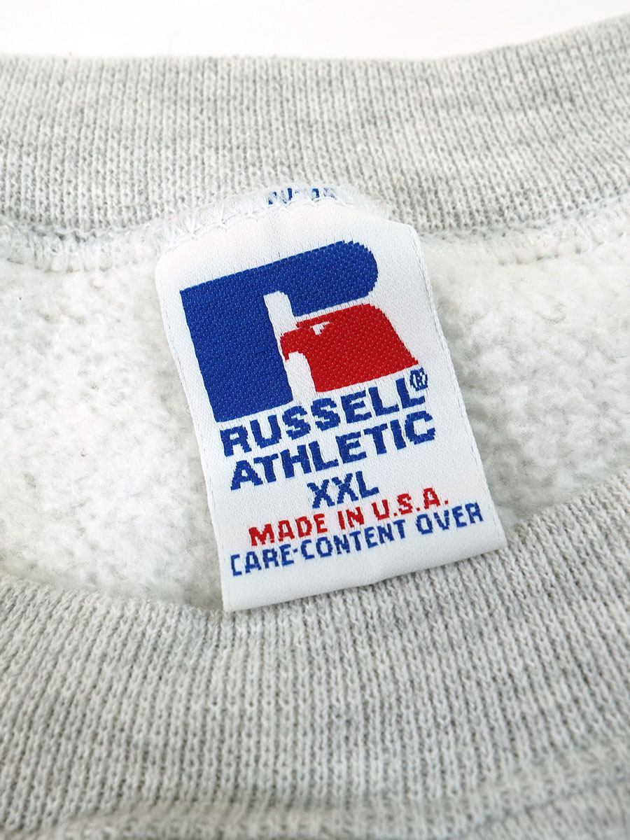 90's RUSSELL ATHLETIC ''BLUE RIDGE ATHLETICS'' 3段プリント 前V