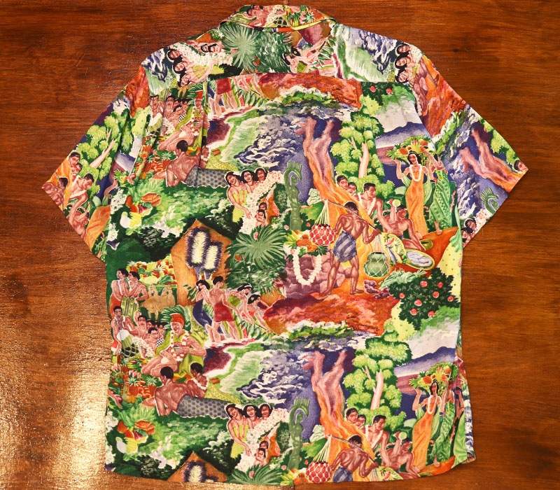 1950s HAWAIIAN SHIRT , SAVAGE , Size  M