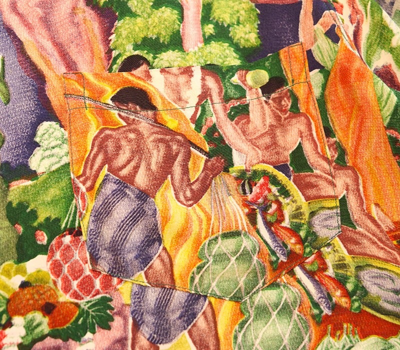 1950s HAWAIIAN SHIRT , SAVAGE , Size  M