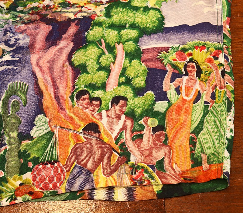 1950s HAWAIIAN SHIRT , SAVAGE , Size  M