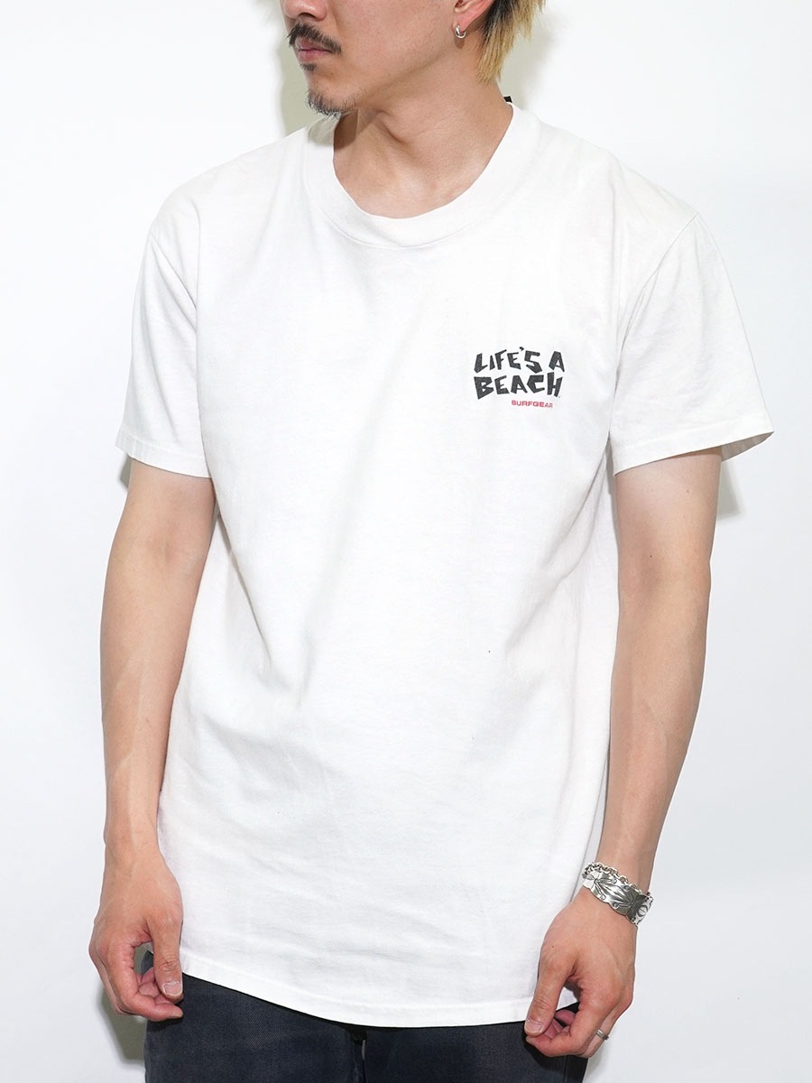 【SSUR】サー プリントTシャツ ホワイト S【tkb186】 SSUR】サー プリントTシャツ ホワイト S【tkb186】 サーフボード