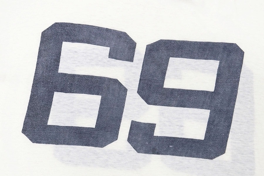 特売 60's～ Athco Sportswear #69 染み込みプリント リンガーTシャツ トップス