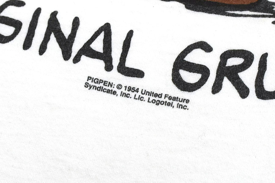 90's Logotel ピッグペン ''ORIGINAL GRUNGE'' プリンTシャツ ホワイト
