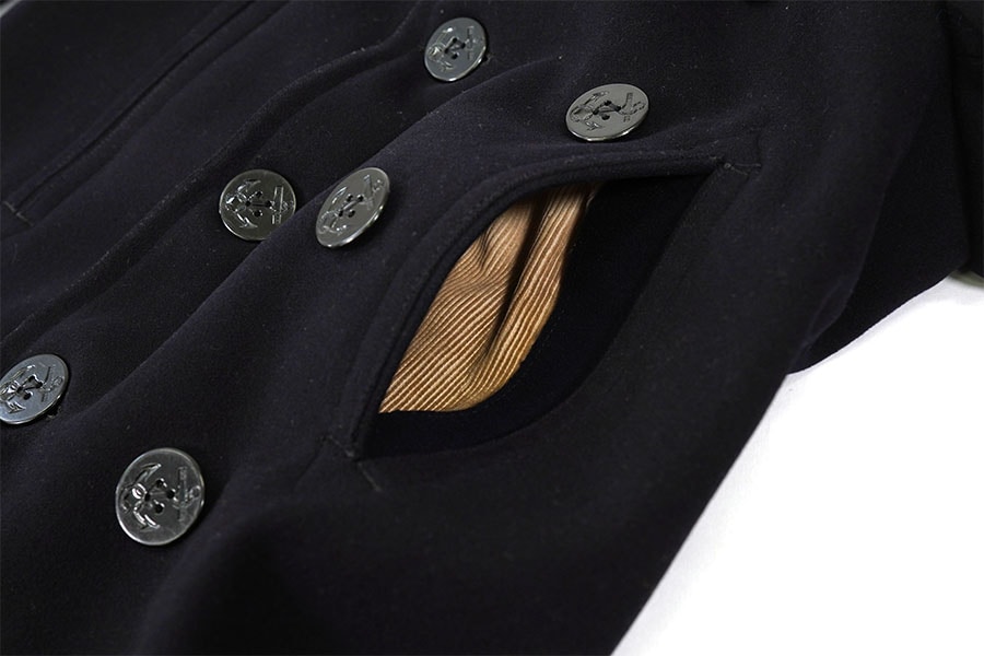 40's U.S.NAVY 10ボタン Pコート 実寸(36位)① | MILITARY