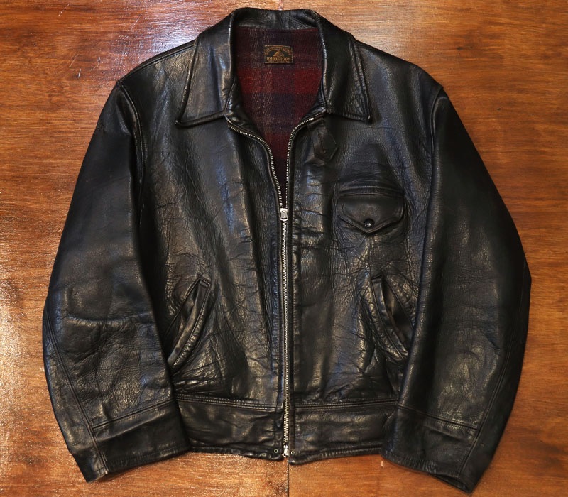 1930s LEATHER JACKET , Size 46