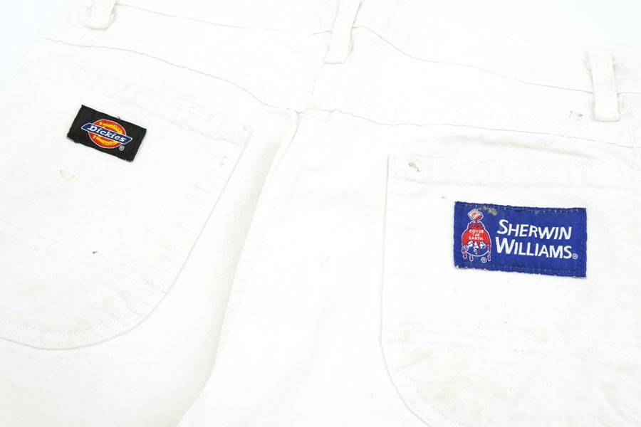 00'S DICKIES × SHERWIN WILLIAMS COTTON PAINTER PANTS WHITE (APPROX