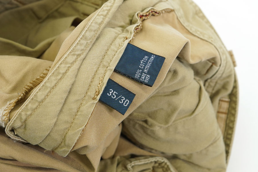 ラルフローレン カーゴパンツ ベージュ 表記(35x30)