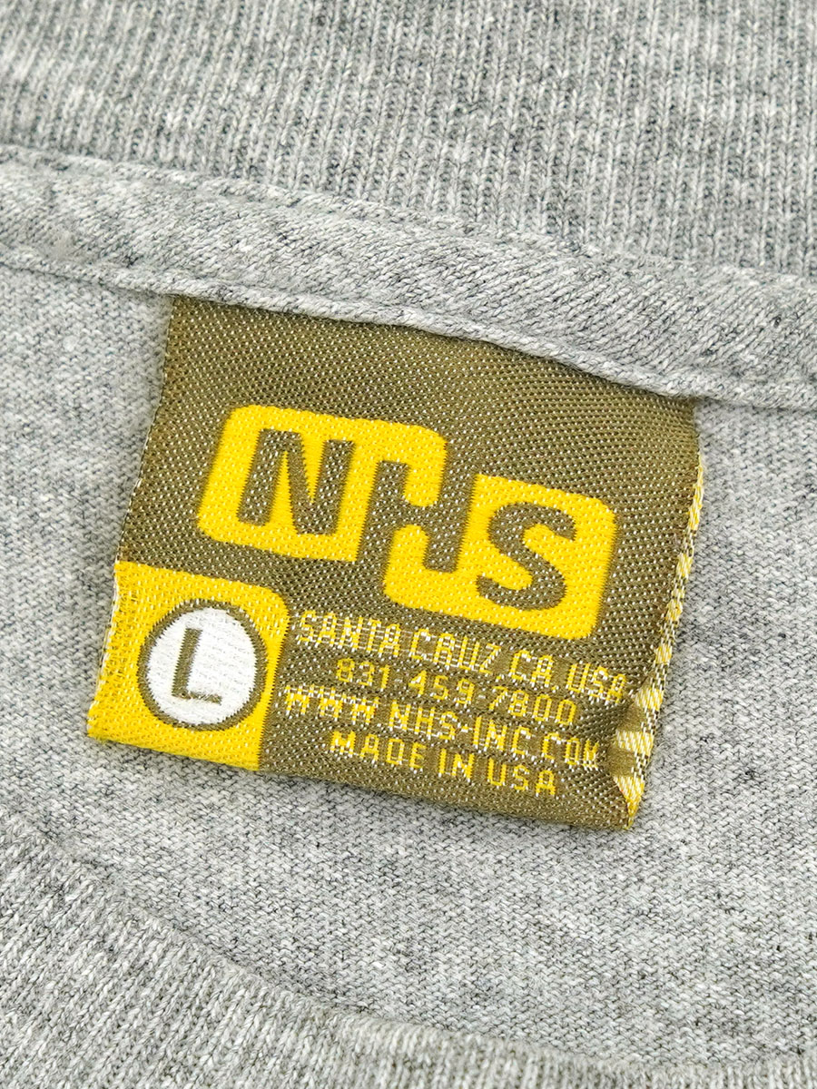90's NHS ''SANTA CRUZ SNOWBOARDS'' ロングスリーブTシャツ グレー