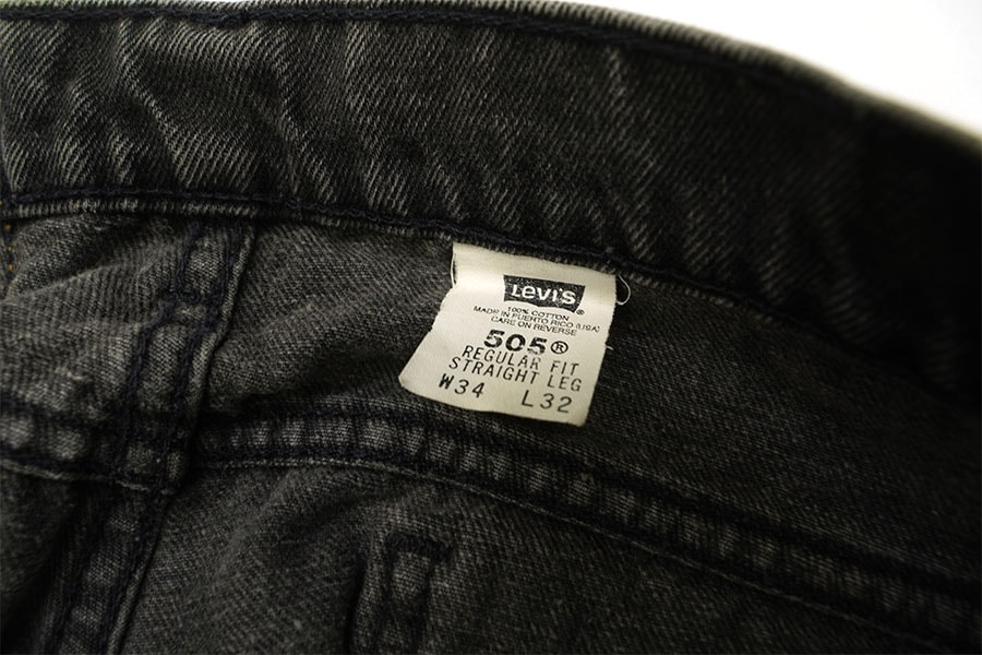 Levi's 505 ブラックデニム W33 L32 オレンジタブ97年製 Levi's 505 ブラック W33 L32 リーバイス オレンジタブ - メルカリ