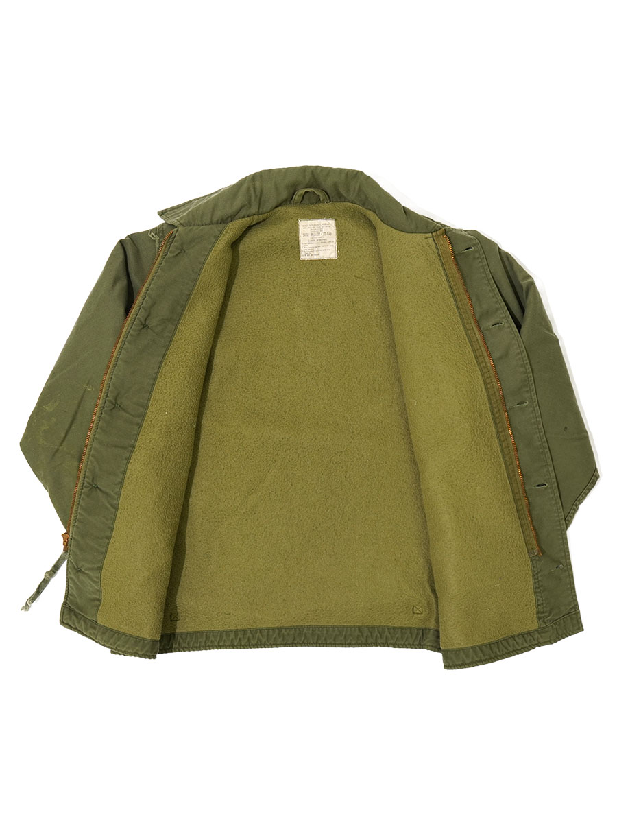 80's U.S.NAVY A-2 デッキジャケット 表記(MEDIUM)