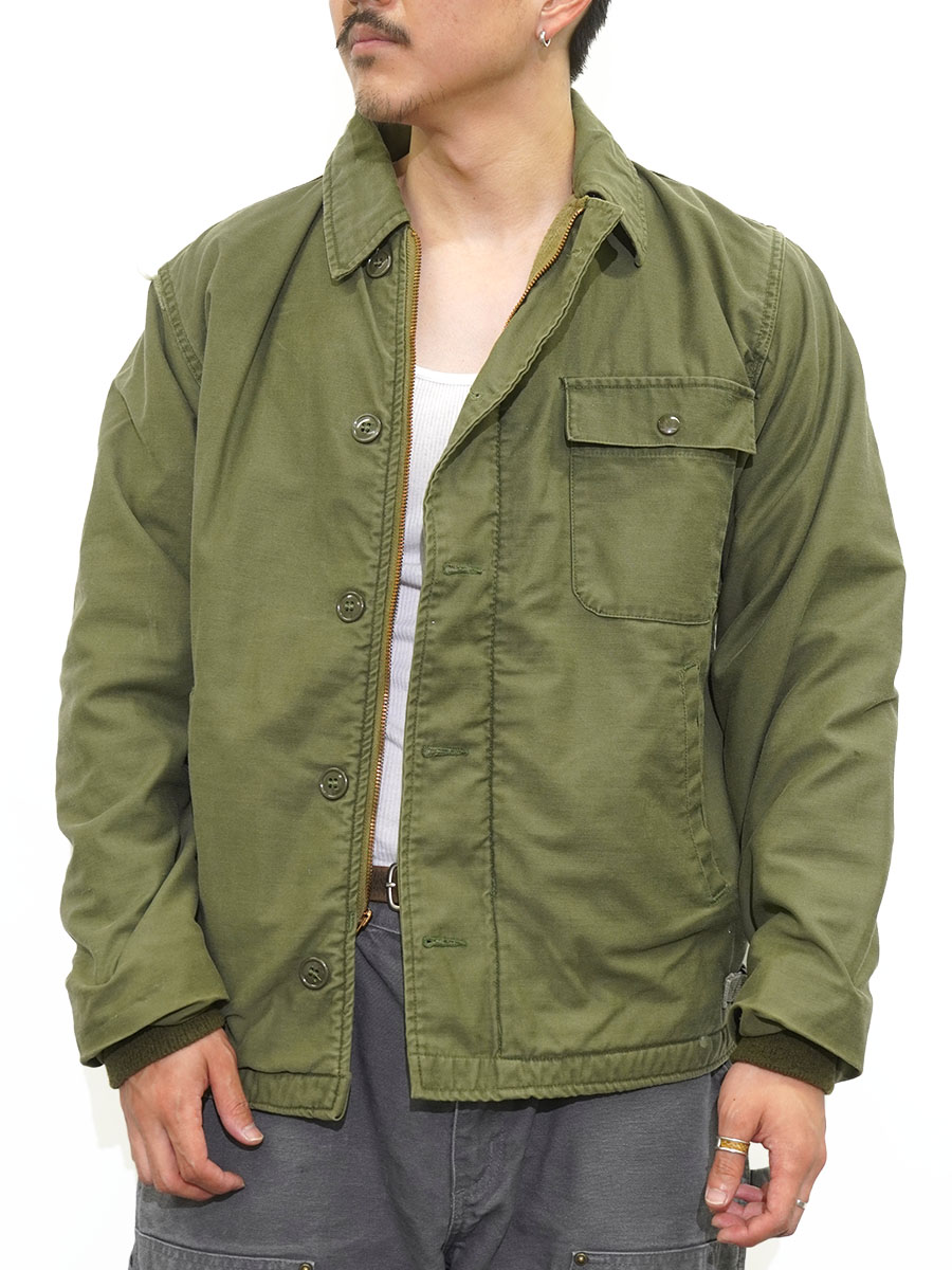 80's U.S.NAVY A-2 デッキジャケット 表記(MEDIUM) | NEW ITEM