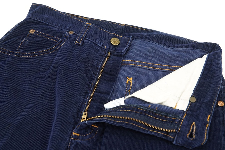 非常に高い品質 241 Lee 70's～ コーデュロイパンツ イエローステッチ ネイビー パンツ