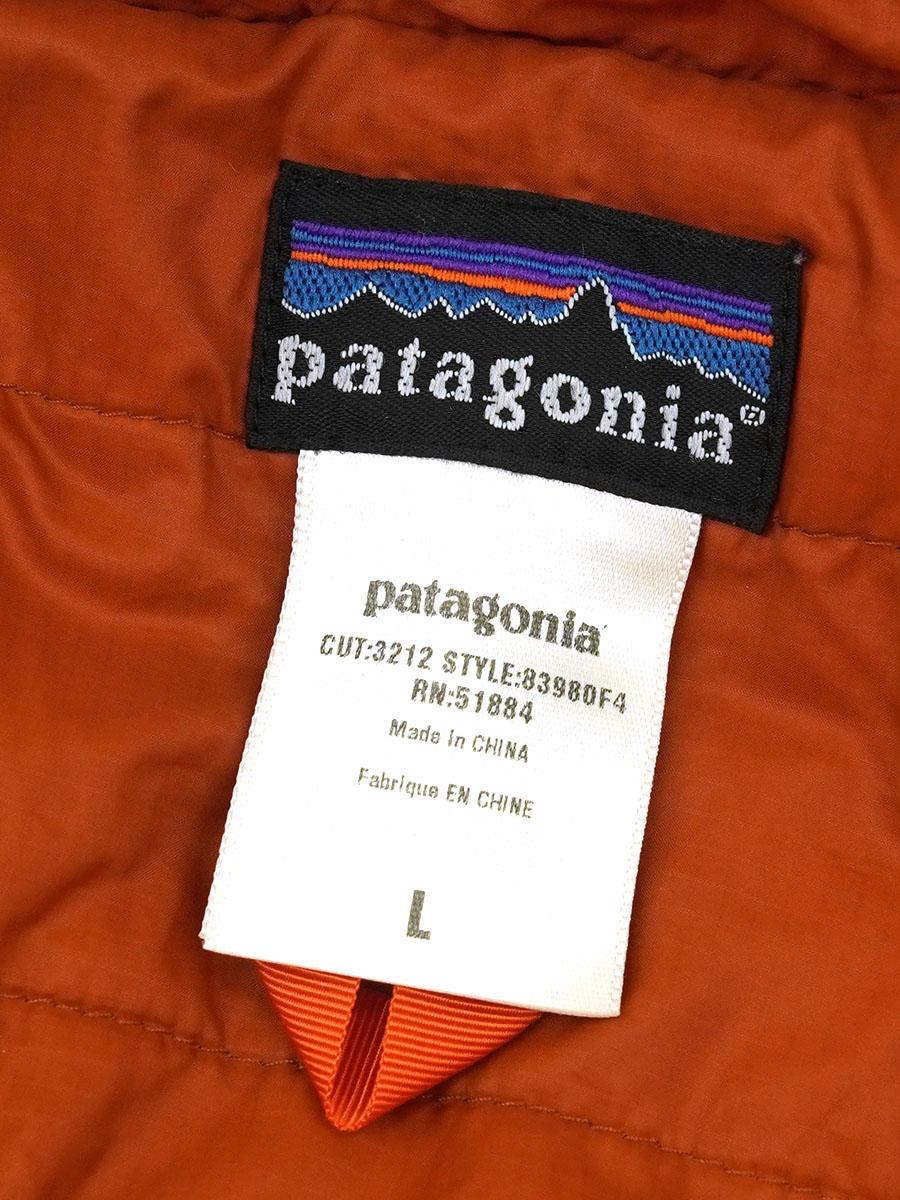04's パタゴニア マイクロパフプルオーバー サンライズ 表記(L)