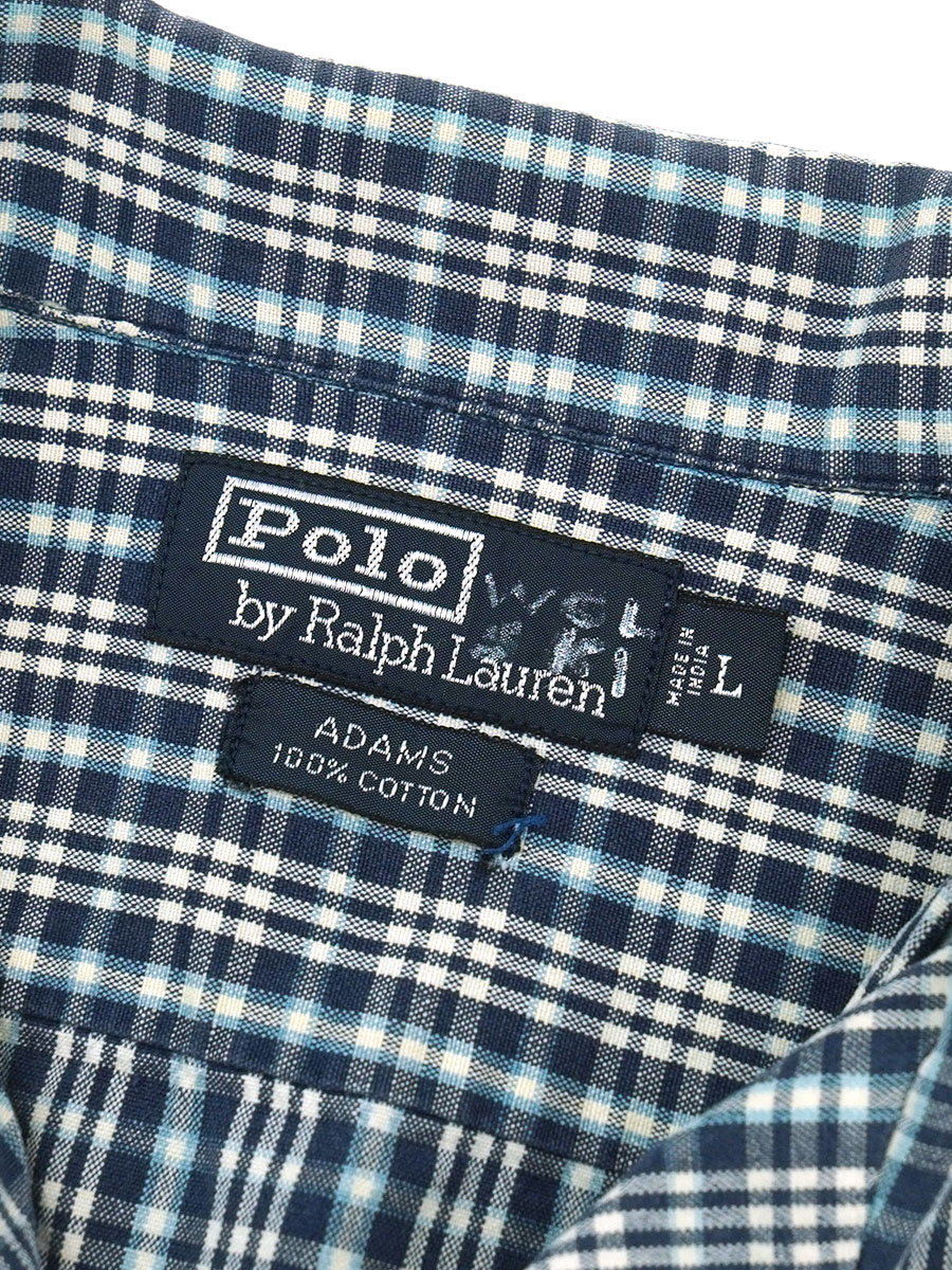 RALPH LAUREN ADAMS 100% COTTON SHORT SLEEVE LOOP COLLAR SHIRT