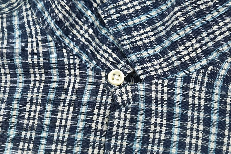 RALPH LAUREN ADAMS 100% COTTON SHORT SLEEVE LOOP COLLAR SHIRT