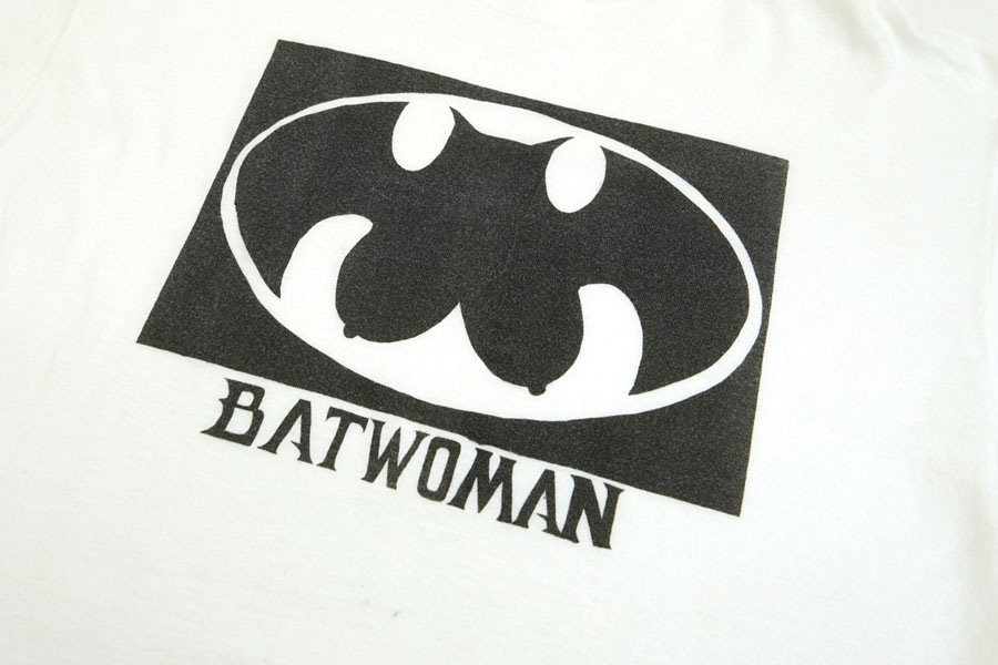 80's BVD ''BATWOMAN'' ロゴプリントTシャツ 表記(L)