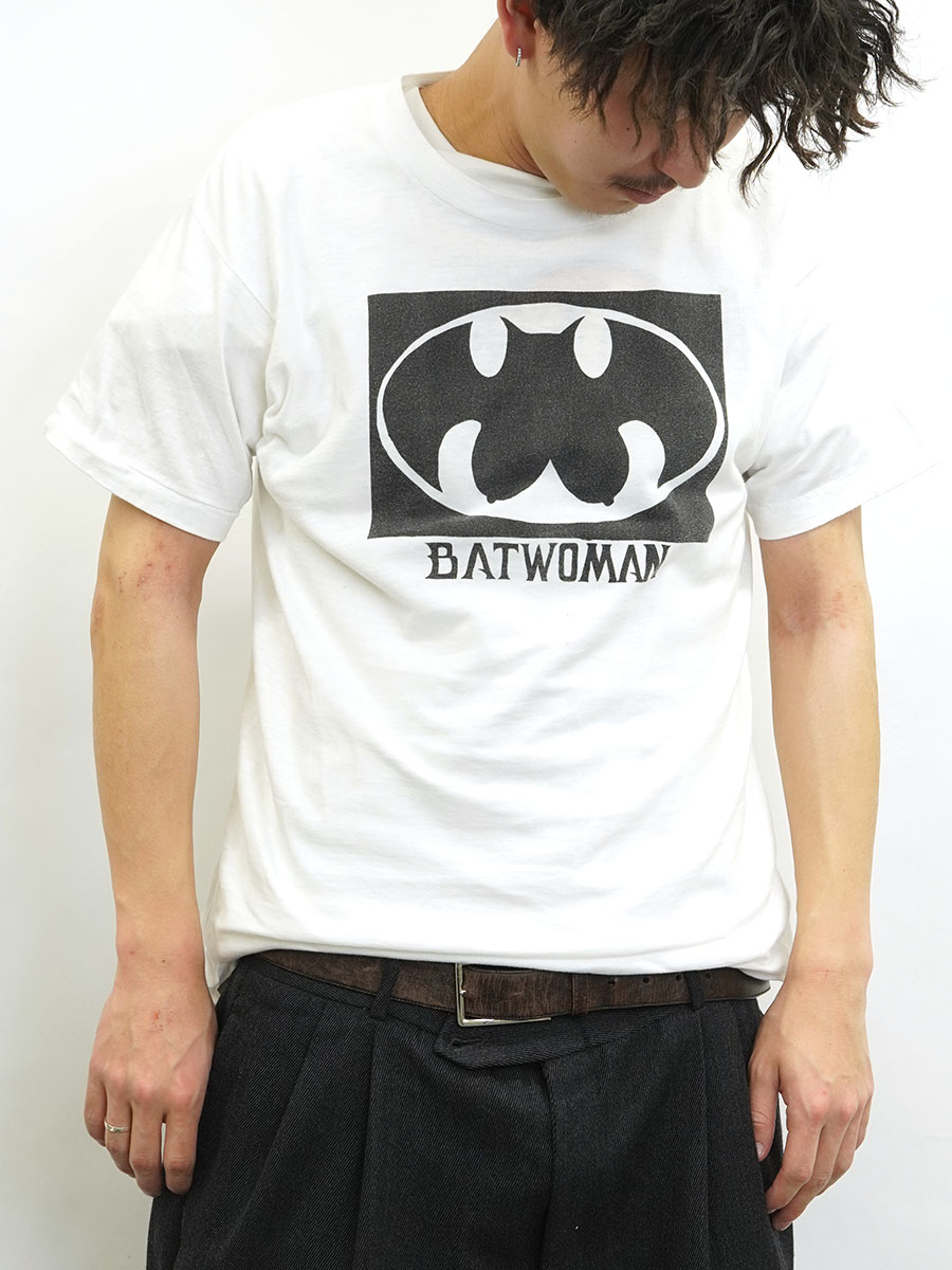 80's BVD ''BATWOMAN'' ロゴプリントTシャツ 表記(L)