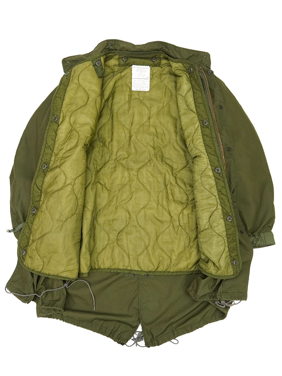 83 U.S.ARMY M-65 フィッシュテールパーカ ライナー付き 表記(SMALL