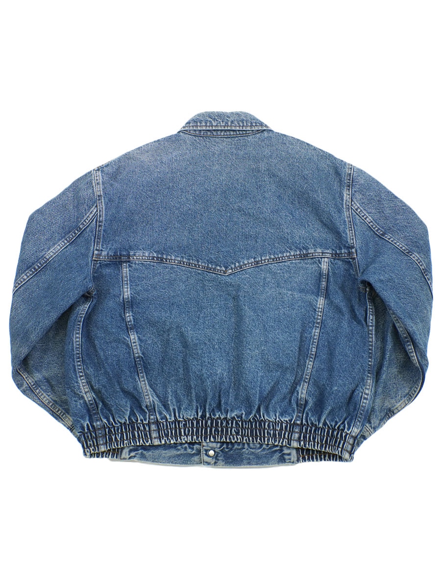 デニムジャケット チェック柄裏地