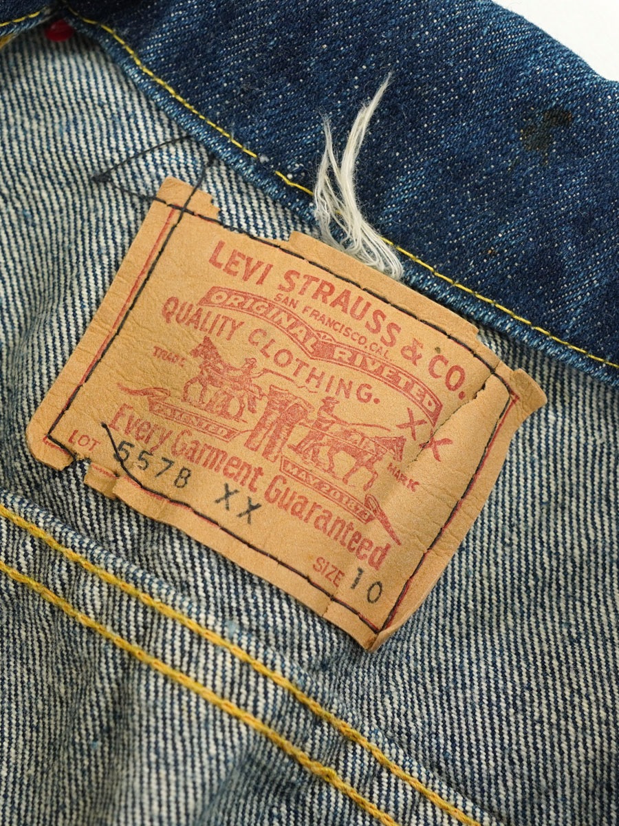 50's Levi's 557BXX ギャラパッチ デニムジャケット 表記(10) キッズ