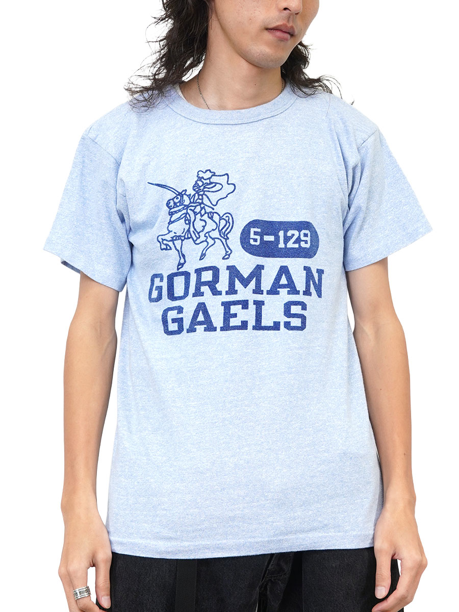 80's～ チャンピオン 青霜降り ''GORMAN GAELS'' 染み込み T