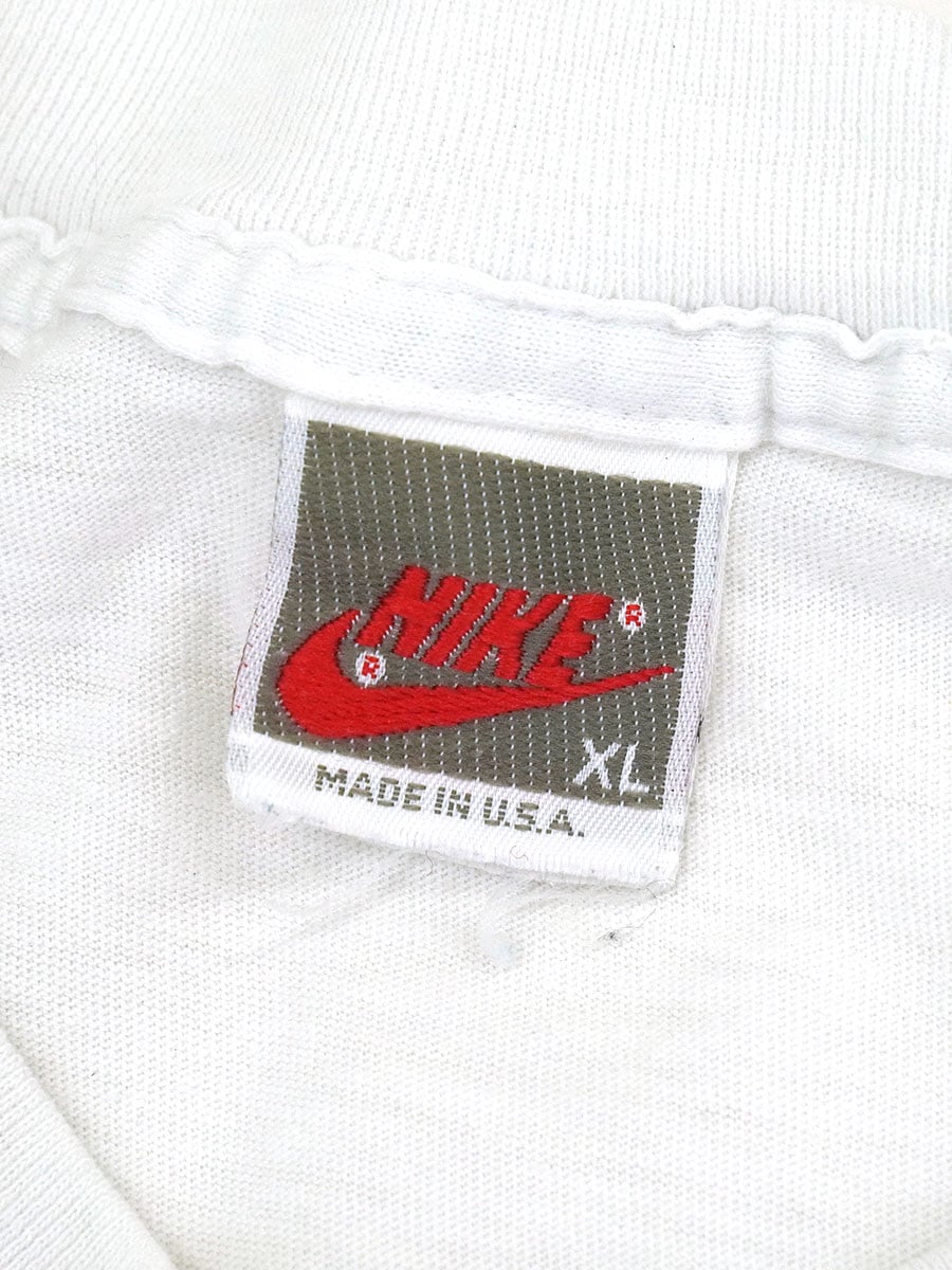 90's NIKE スウォッシュロゴプリント Tシャツ 表記(XL) USA製