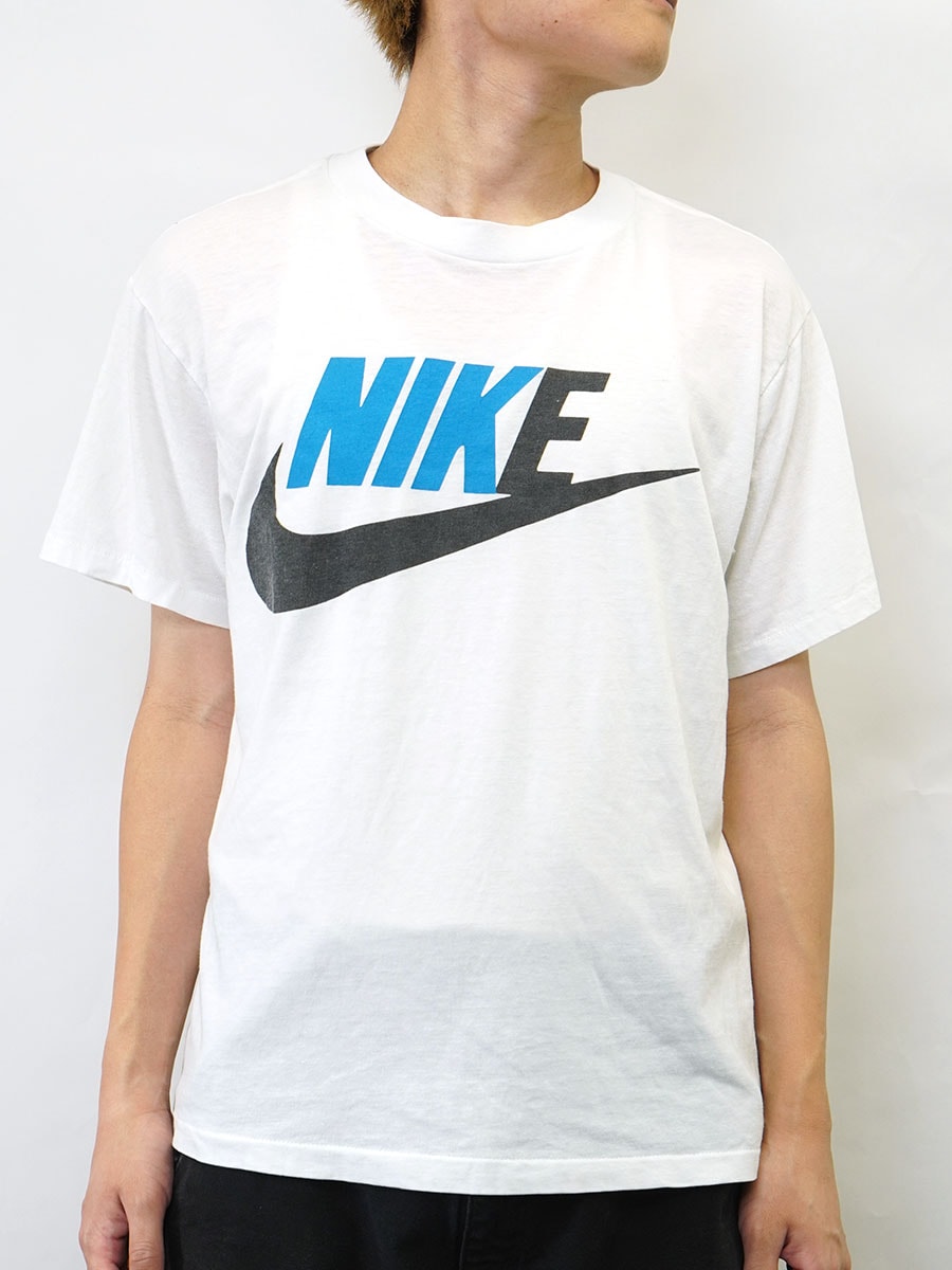 90's NIKE スウォッシュロゴプリント Tシャツ 表記(XL) USA製