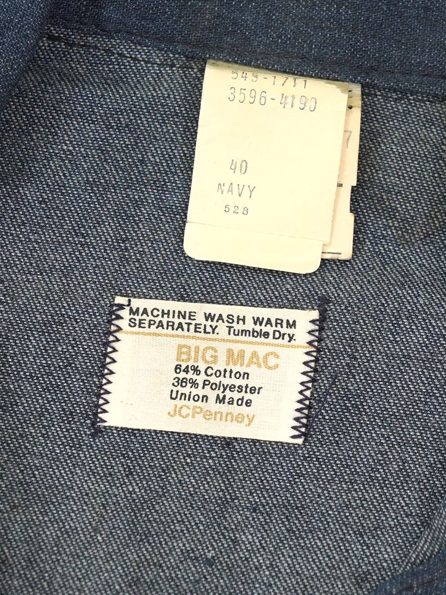 70's BIG MAC デニムカバーオール 濃青 表記(40) DEAD | すべての商品