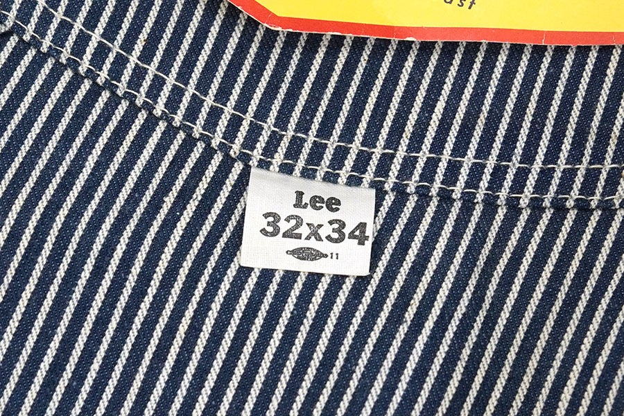 50's～ Lee 98SB ヒッコリーオーバーオール 表記(W32 L34) NOS