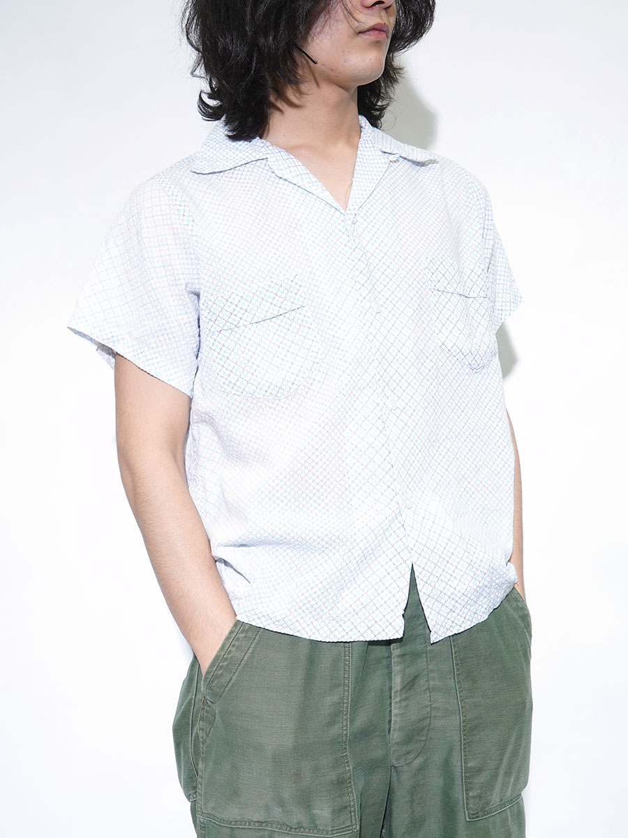 50'S～ SEAWANEE LOOP COLLAR S/S SHIRT (SIZE.SMALL)