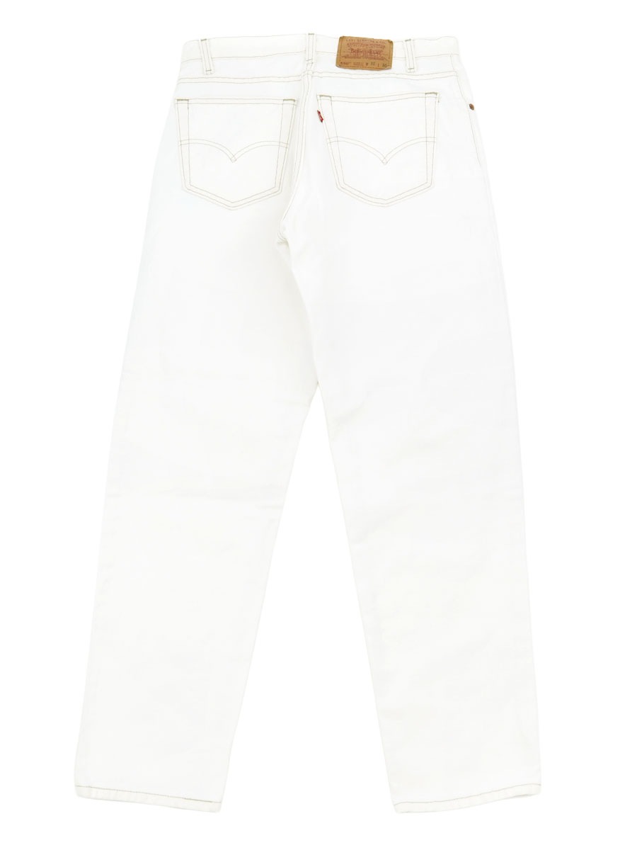 90'S LEVI'S 550 WHITE JEANS (SIZE.W32 L30) MADE IN USA | NEW ITEM
