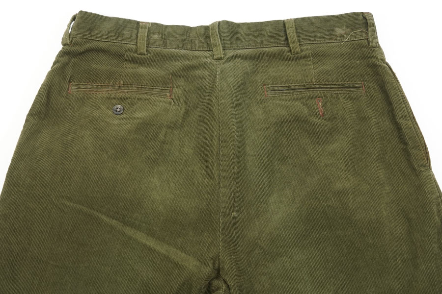 RALPH LAUREN 2TUCK CORDUROY PANTS KHAKI (SIZE.W34 L32) | NEW ITEM
