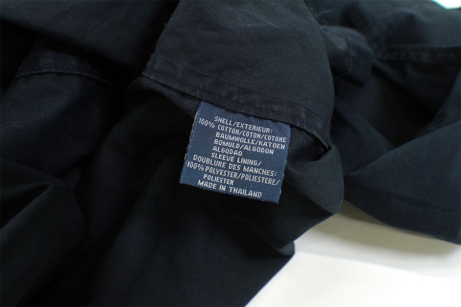 ラルフローレン 100％コットン コート 表記(L) ネイビー