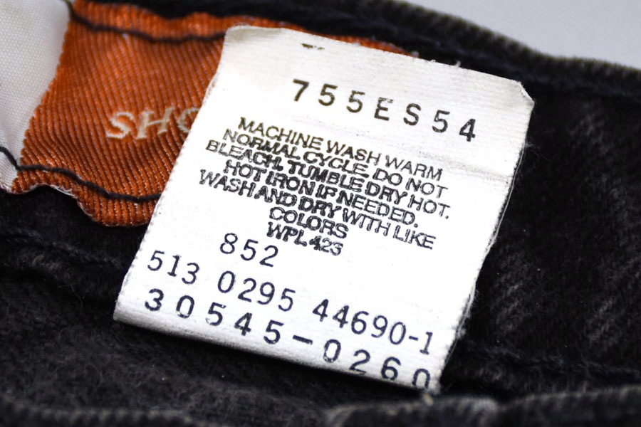90's Levi's 545 ブラックデニム オリジナルショーツ 表記(W32) USA製
