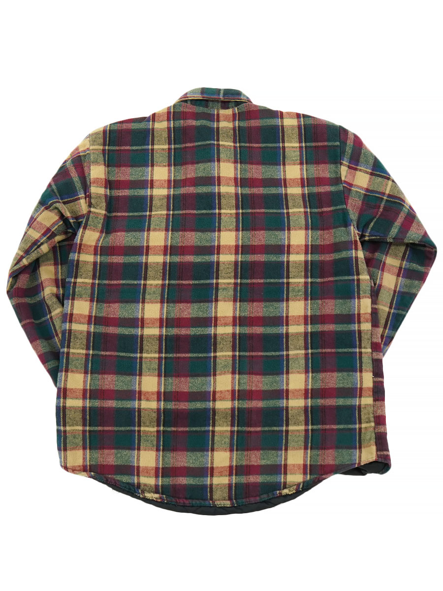 90'S FIVEBROTHER QUILTED LINER FLANNEL SHIRT (SIZE. TALLMAN LARGE