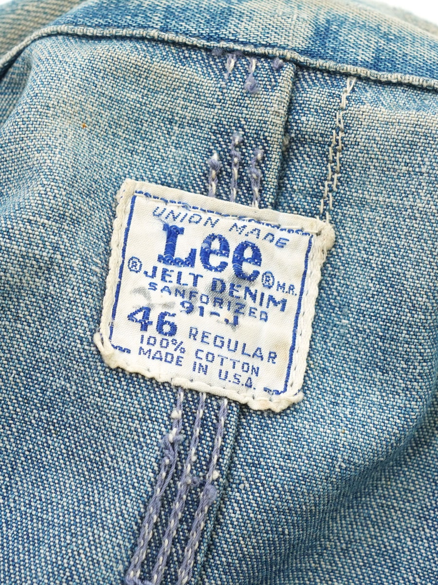 60's～ Lee 91-J デニムカバーオール 襤褸 渋雰囲気 表記(46) | SOLD