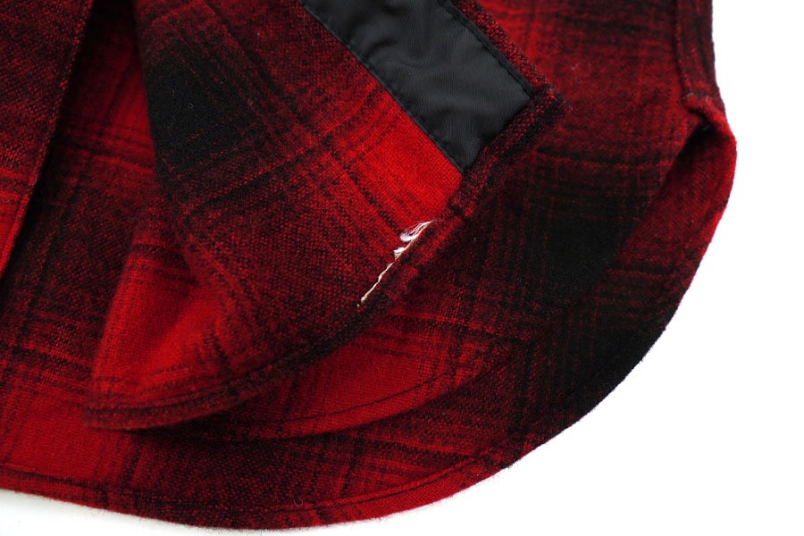 80'S～ PENDLETON SHADOW CHECK WOOL WESTERN SHIRT (SIZE. LARGE