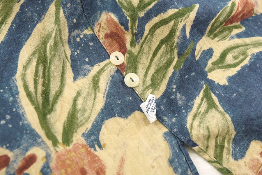 ラルフローレン VINTAGE CAMP コットン×リネン S/Sシャツ 表記(L