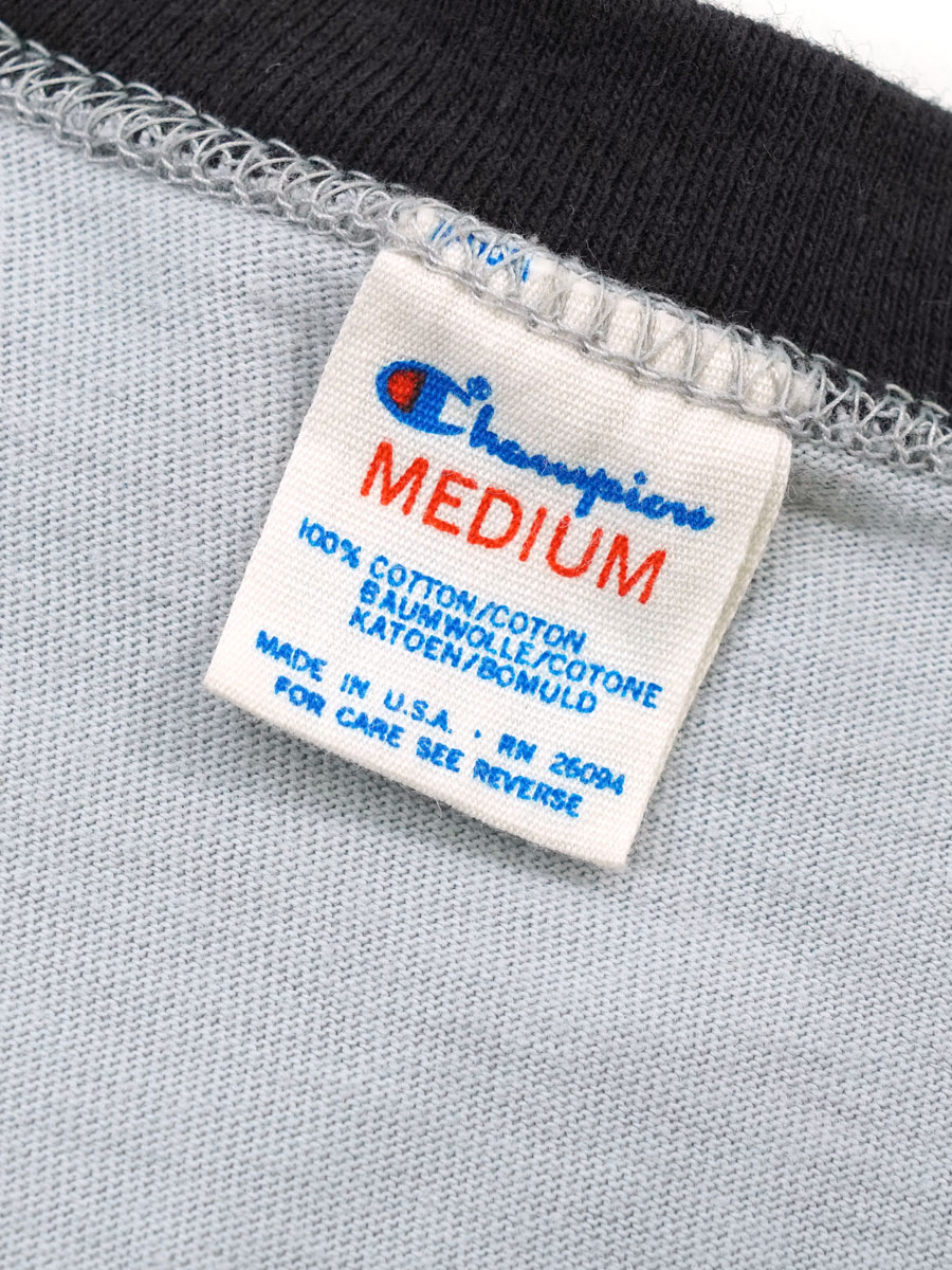 80's トリコタグ チャンピオン ''ARMY'' VネックリンガーTシャツ