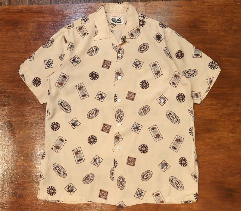 1960s GAME SHIRT , Size M