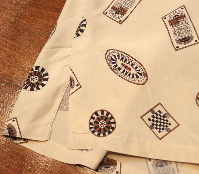 1960s GAME SHIRT , Size M