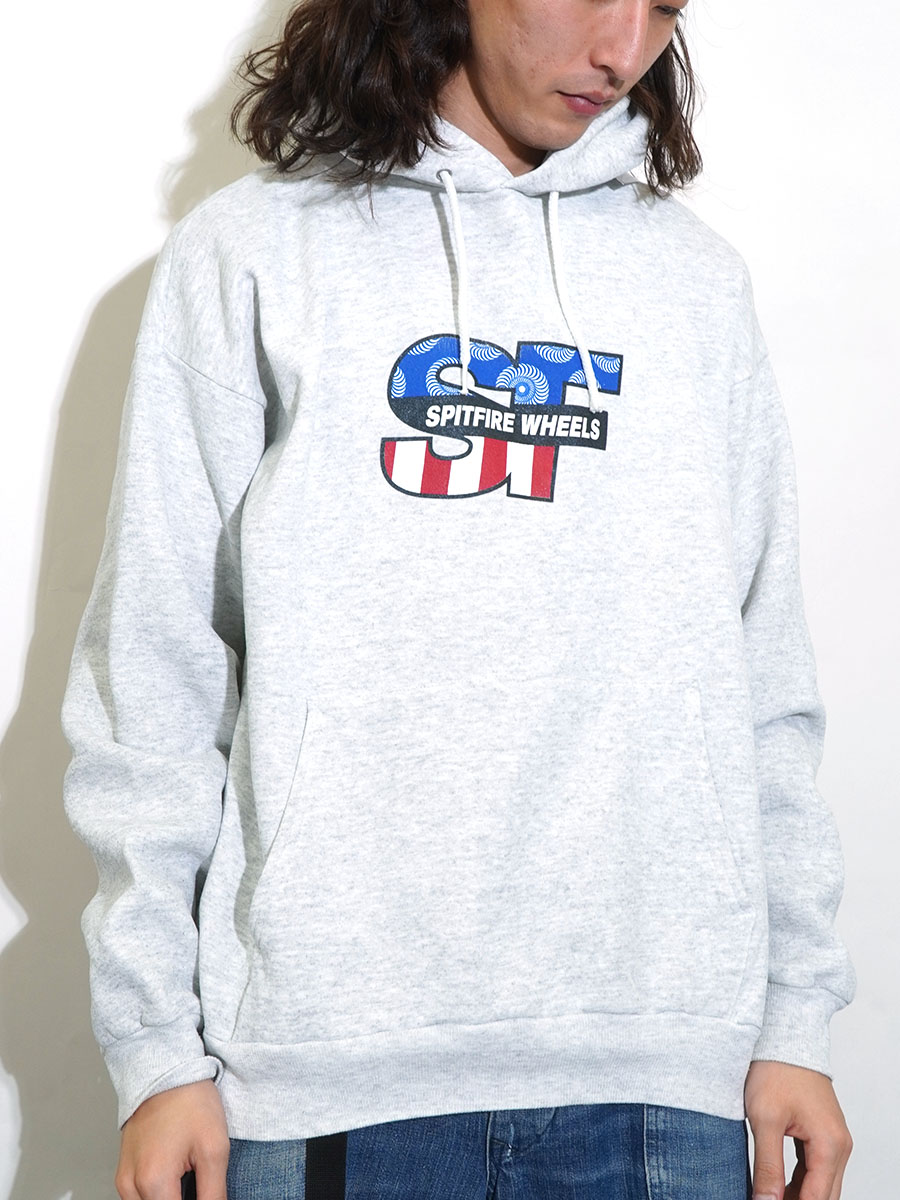 90's～ Hanes SPITFIRE WHEELS スウェットパーカ グレー 表記(XL)