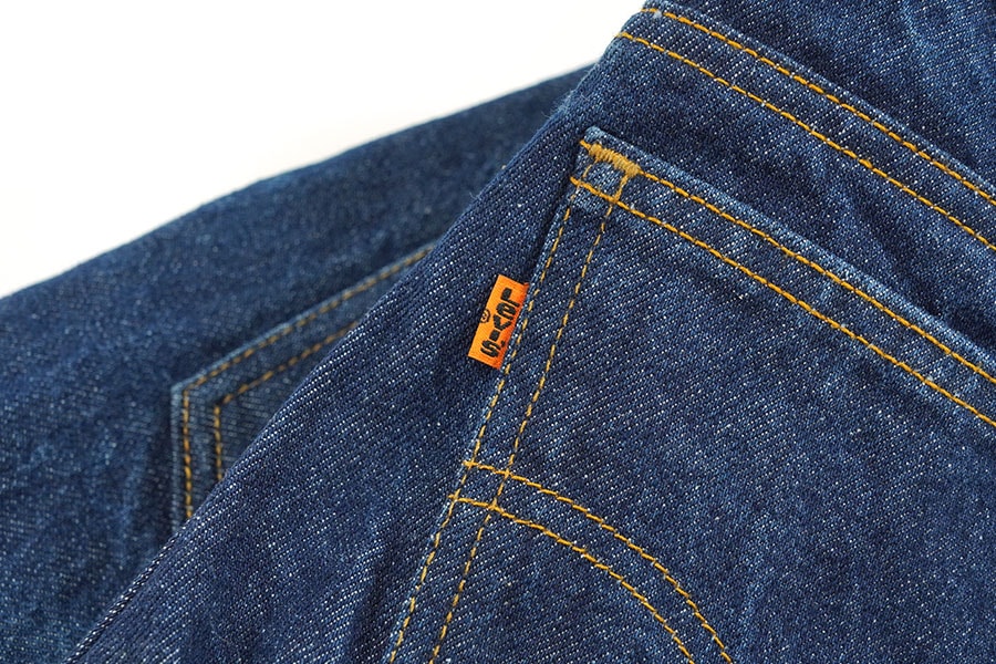あ*様 新品タグ付LEVI'S 509 ロークロッチルーズフィットデニム サルエ 80's Levi's 509 オレンジタブ デニムパンツ 濃青 表記(30x30