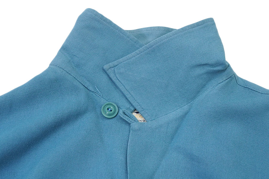 60'S CRANBROOK L/S LOOP COLLAR SHIRT BLUE (SIZE.MEDIUM)