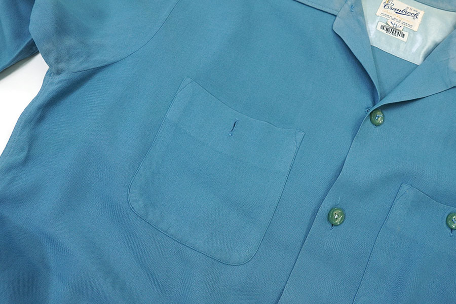 60'S CRANBROOK L/S LOOP COLLAR SHIRT BLUE (SIZE.MEDIUM) | すべての