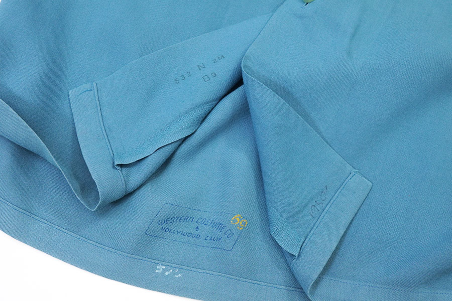 60'S CRANBROOK L/S LOOP COLLAR SHIRT BLUE (SIZE.MEDIUM)