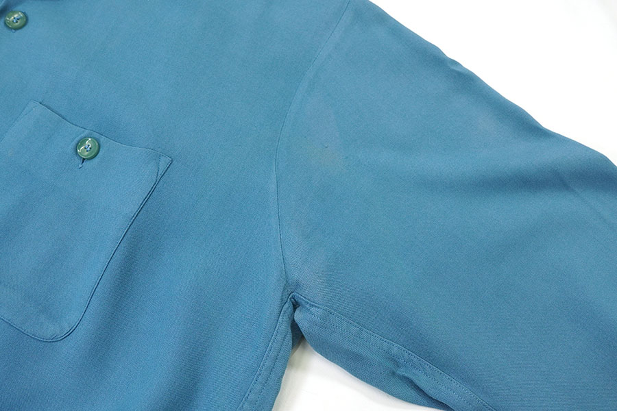 60'S CRANBROOK L/S LOOP COLLAR SHIRT BLUE (SIZE.MEDIUM) | すべての