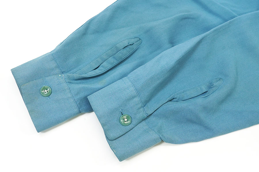 60'S CRANBROOK L/S LOOP COLLAR SHIRT BLUE (SIZE.MEDIUM) | NEW ITEM