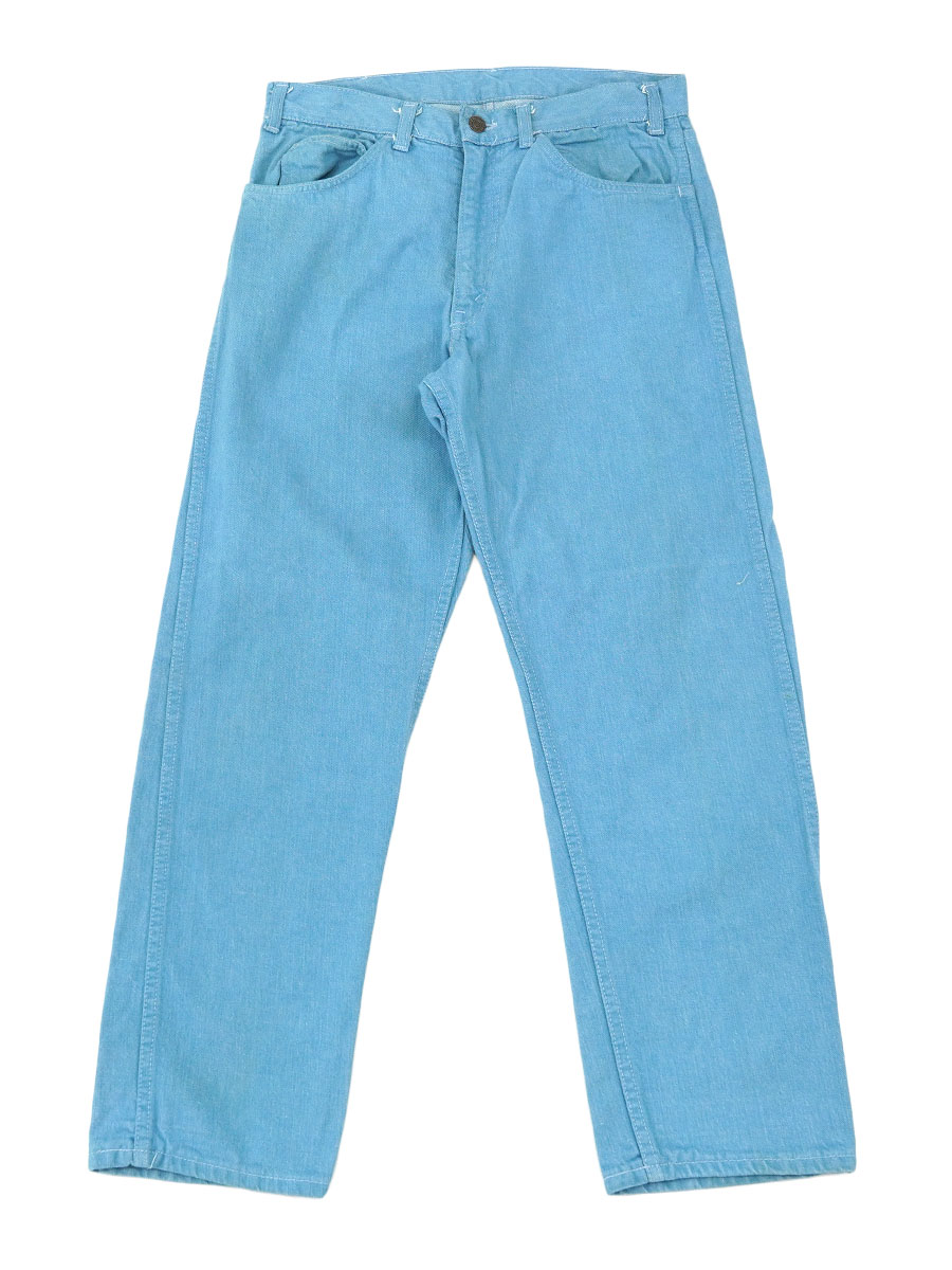 60's Levi's 518 BIG-E カツラギパンツ サックスブルー 実寸
